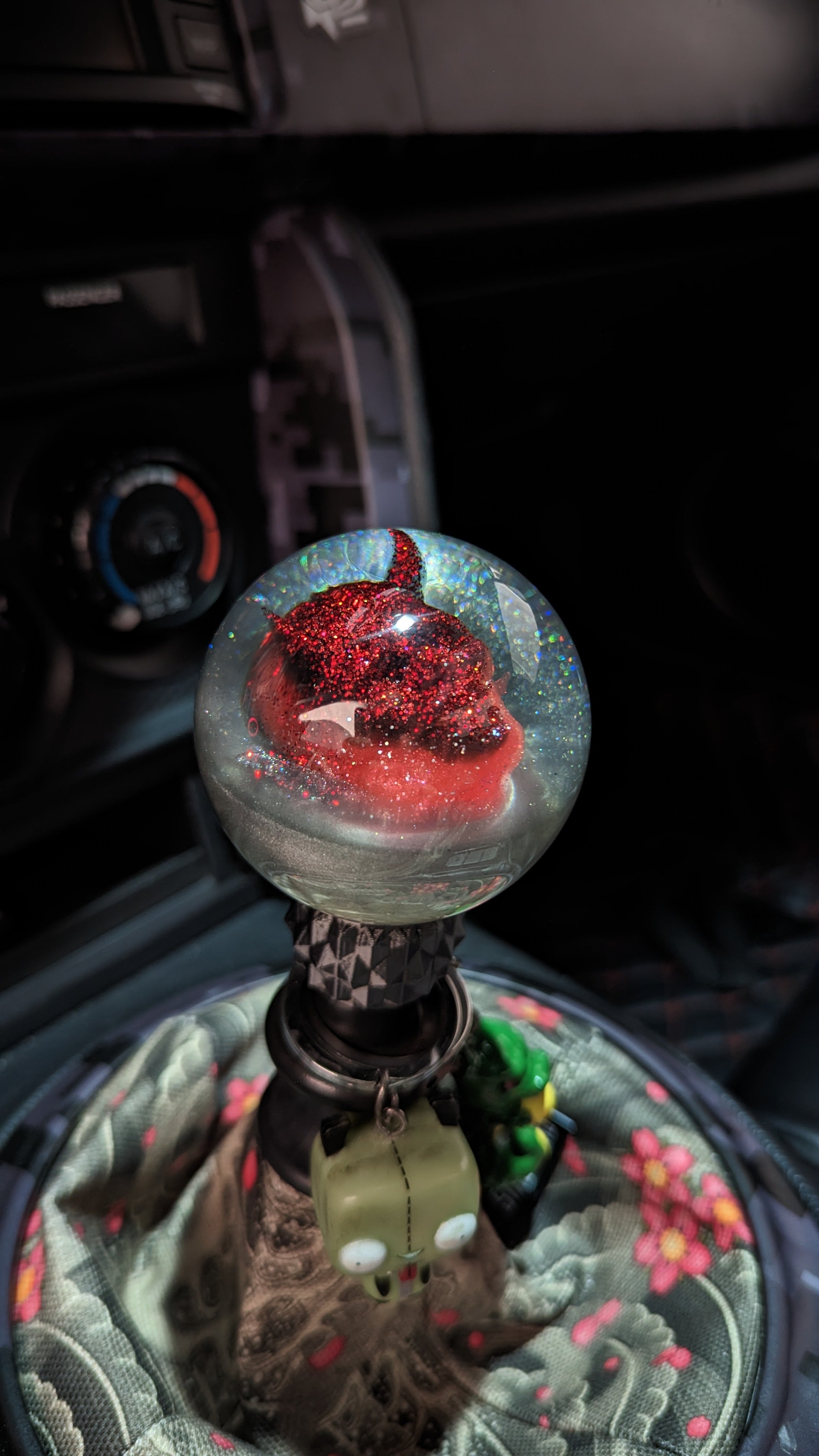 Red/Silver Oni Demon 2.5" Sphere