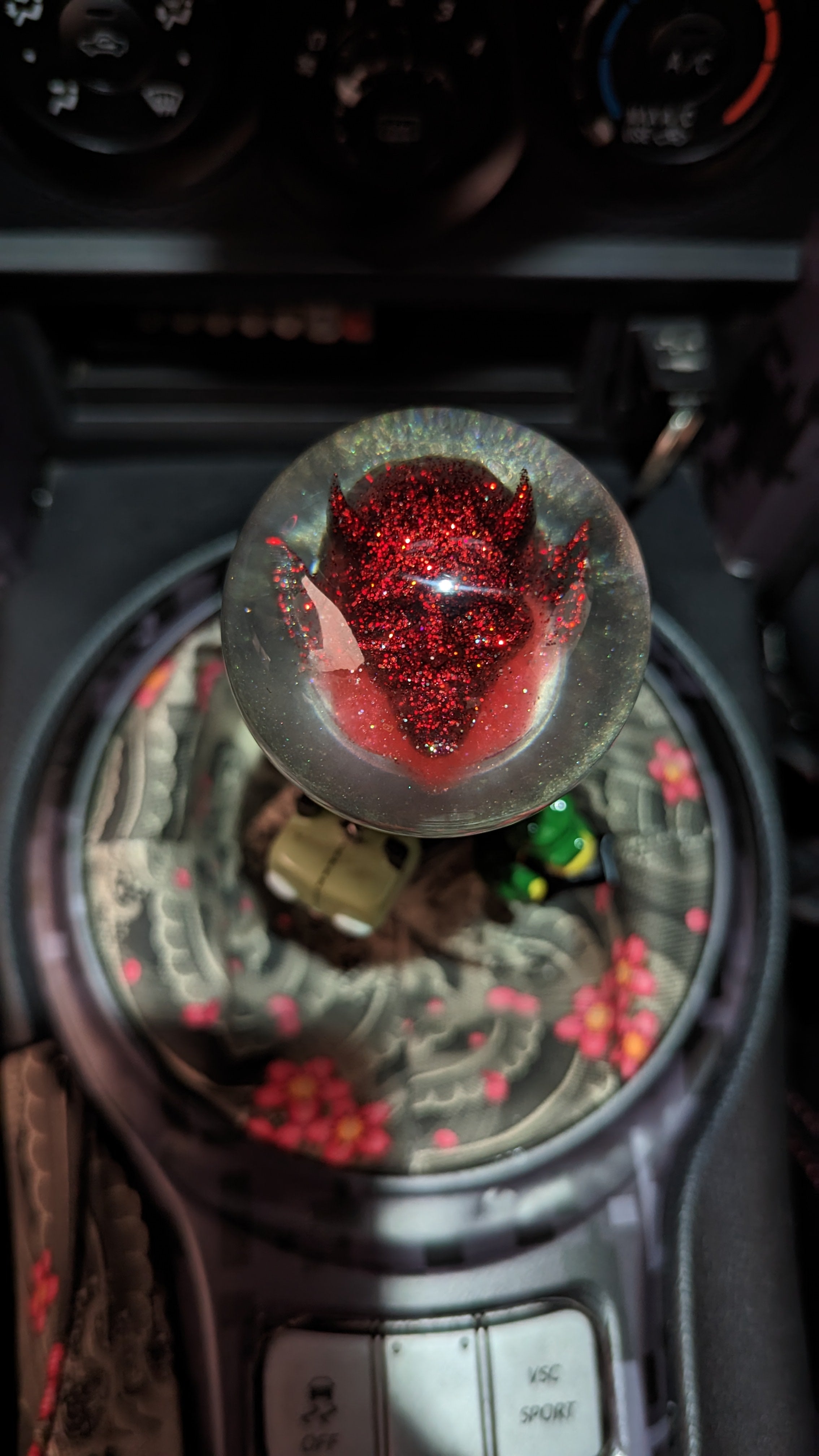 Red/Silver Oni Demon 2.5" Sphere