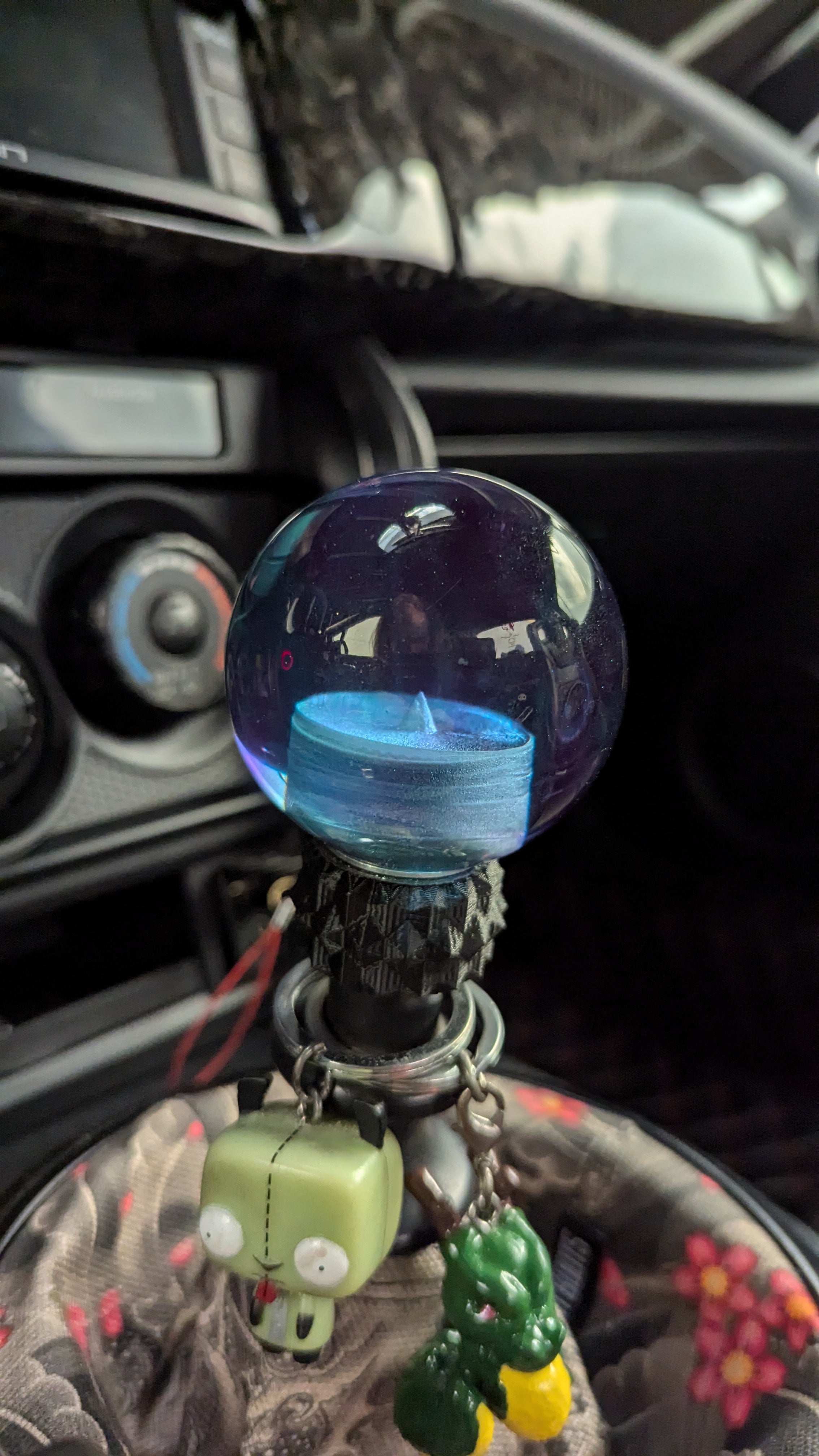 2.5" Transparent Moondust Sphere