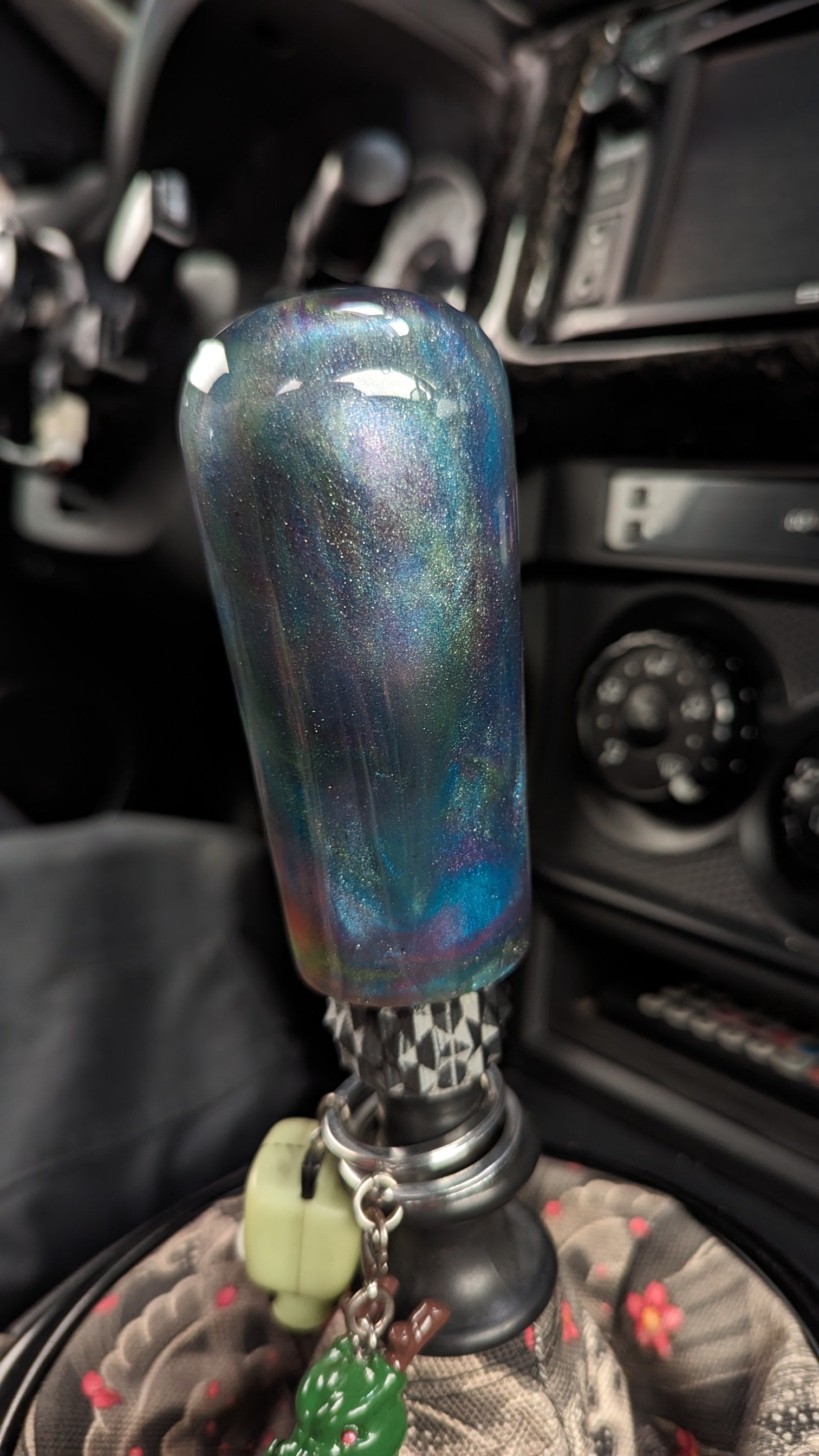 Aurora Borealis 4.25" Tapered Domed Cylinder