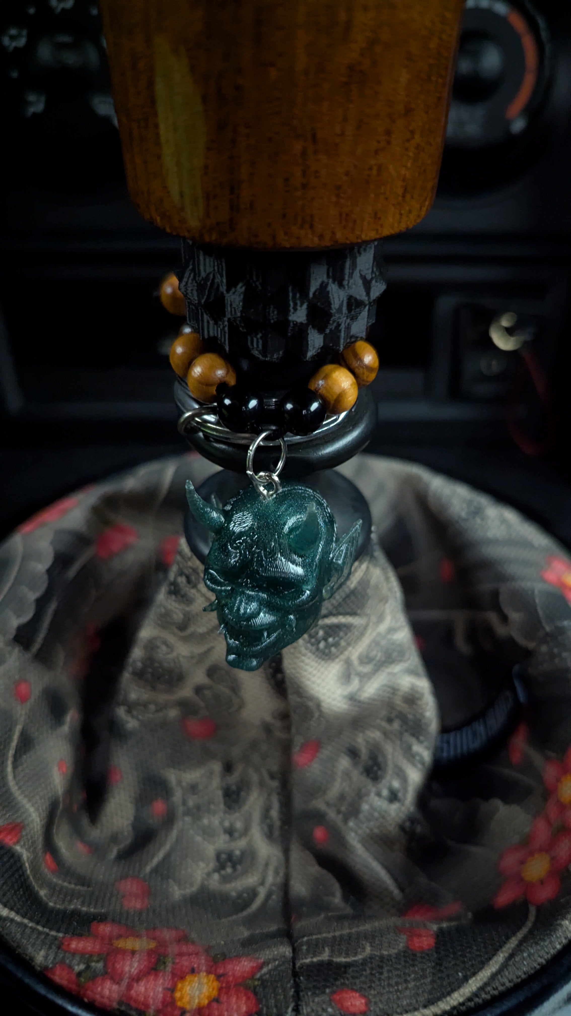 Deep Sea Green Oni Charm