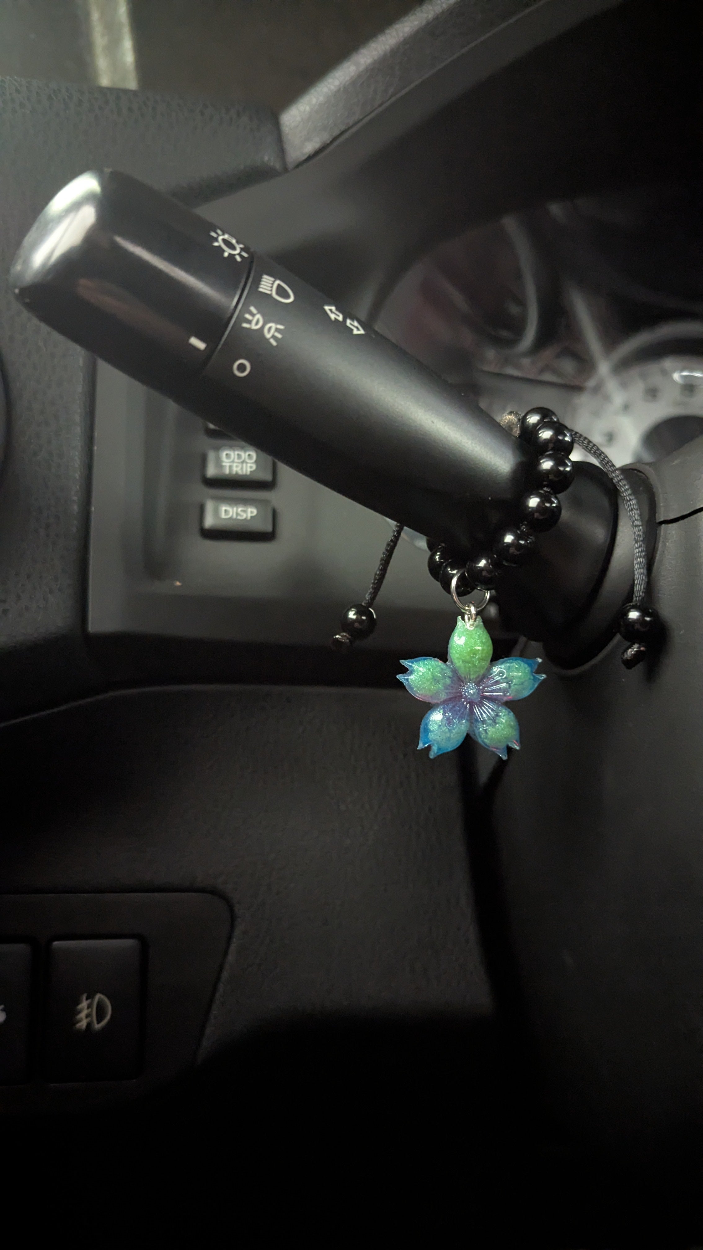 Blue/Purple/Green Sakura Blossom Charm