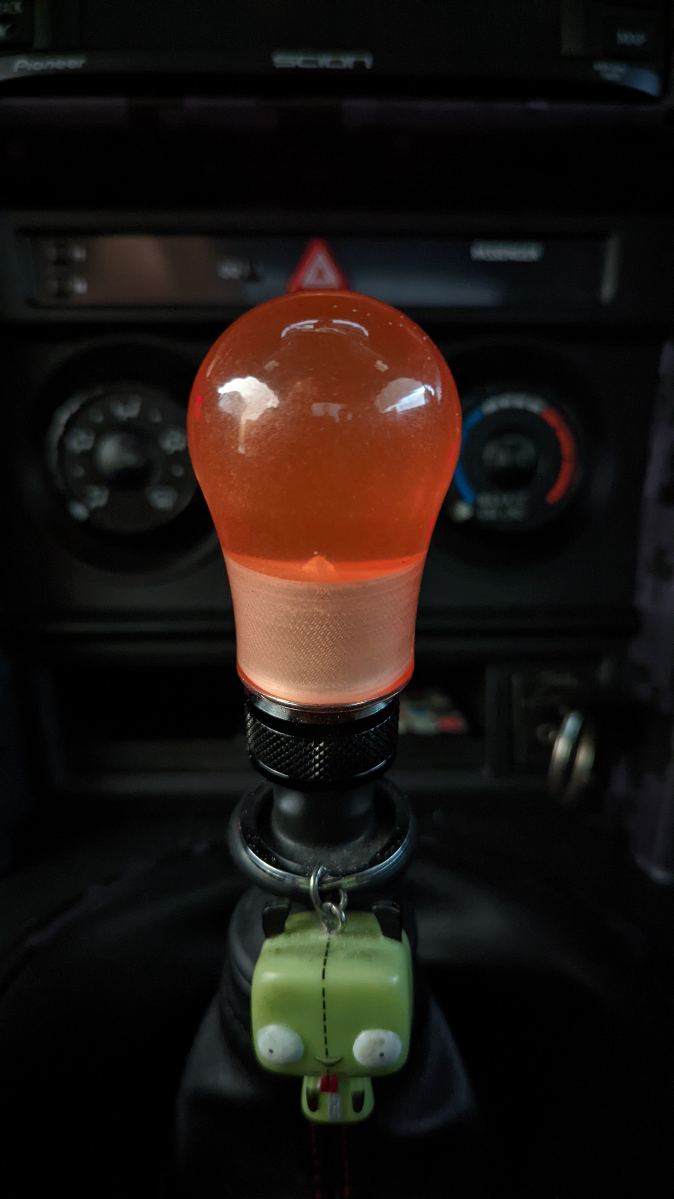 Transparent Metallic Peach Sunset 2" Lightbulb