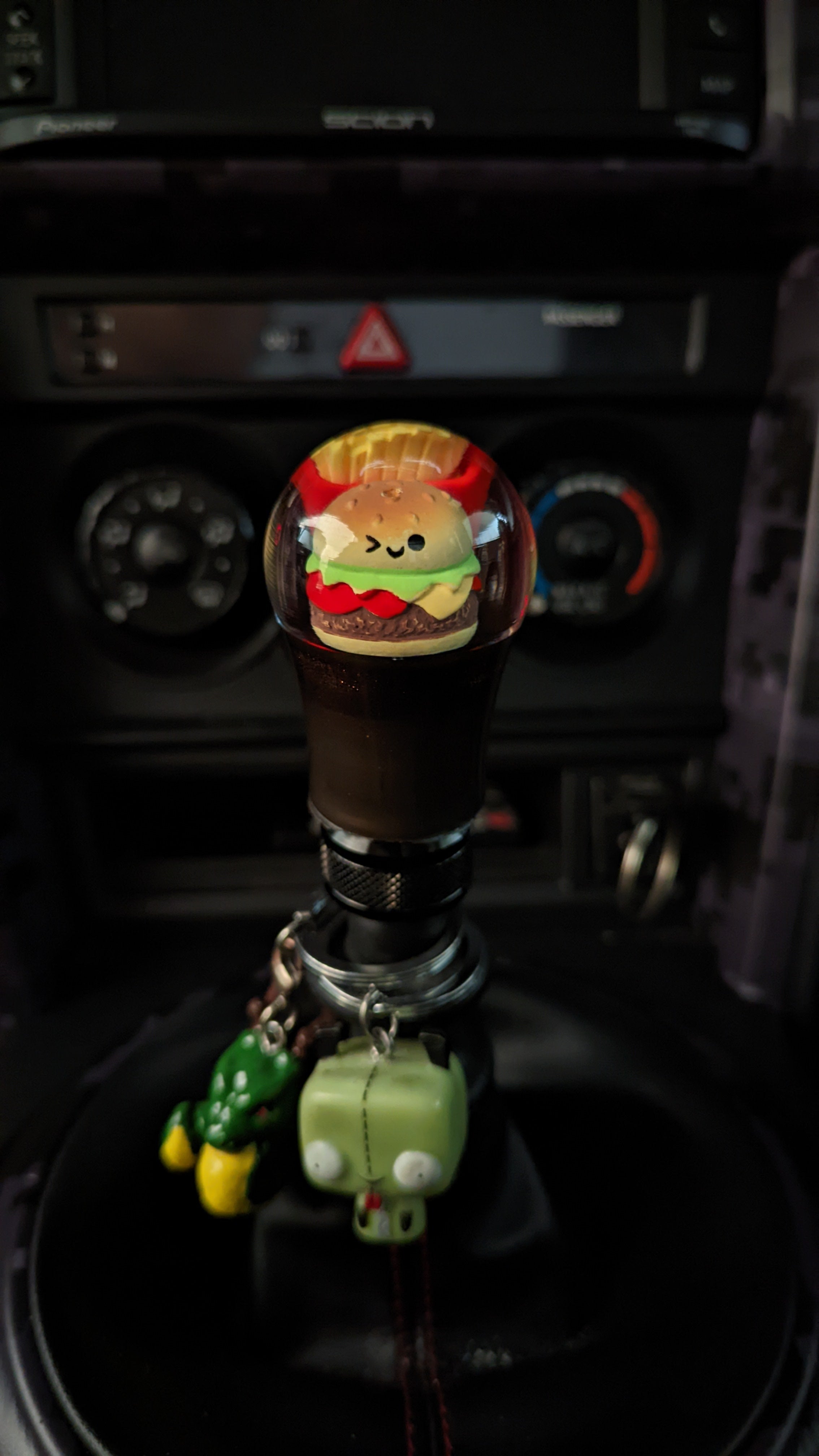 Kawaii Style Cheeseburger and Fries 2" Lightbulb