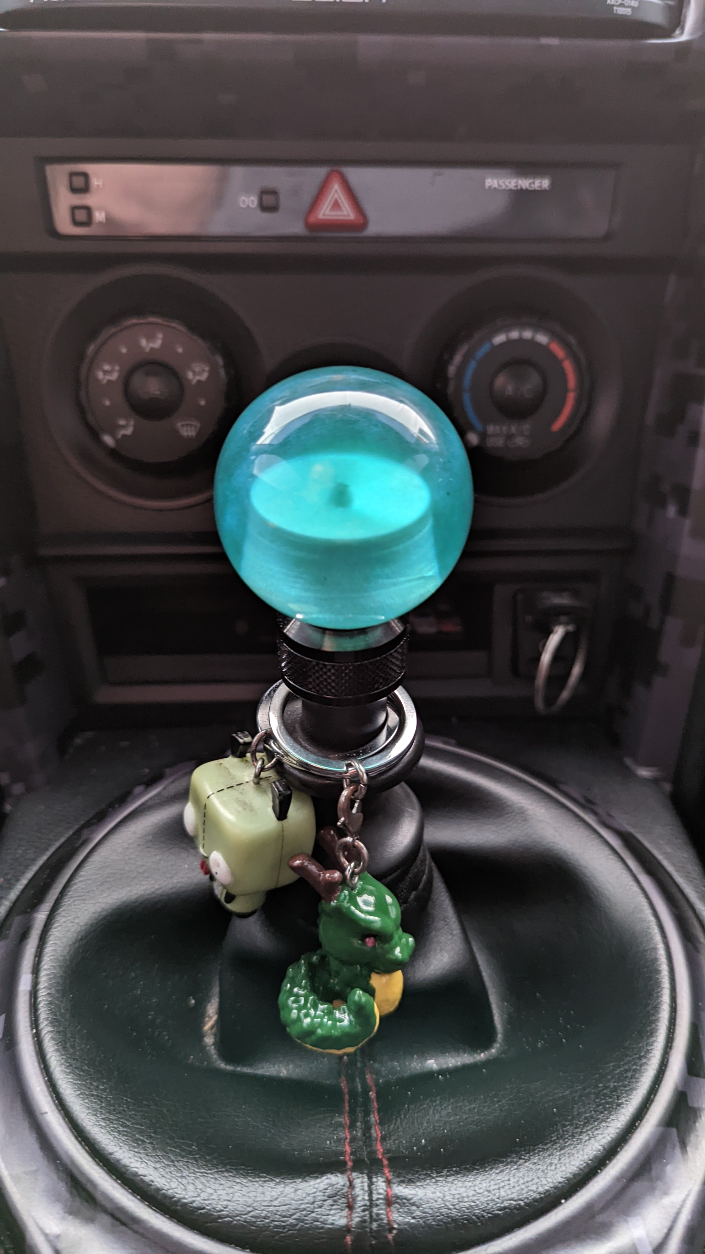 Transparent Blue/Green Micro Metallic 2" Sphere