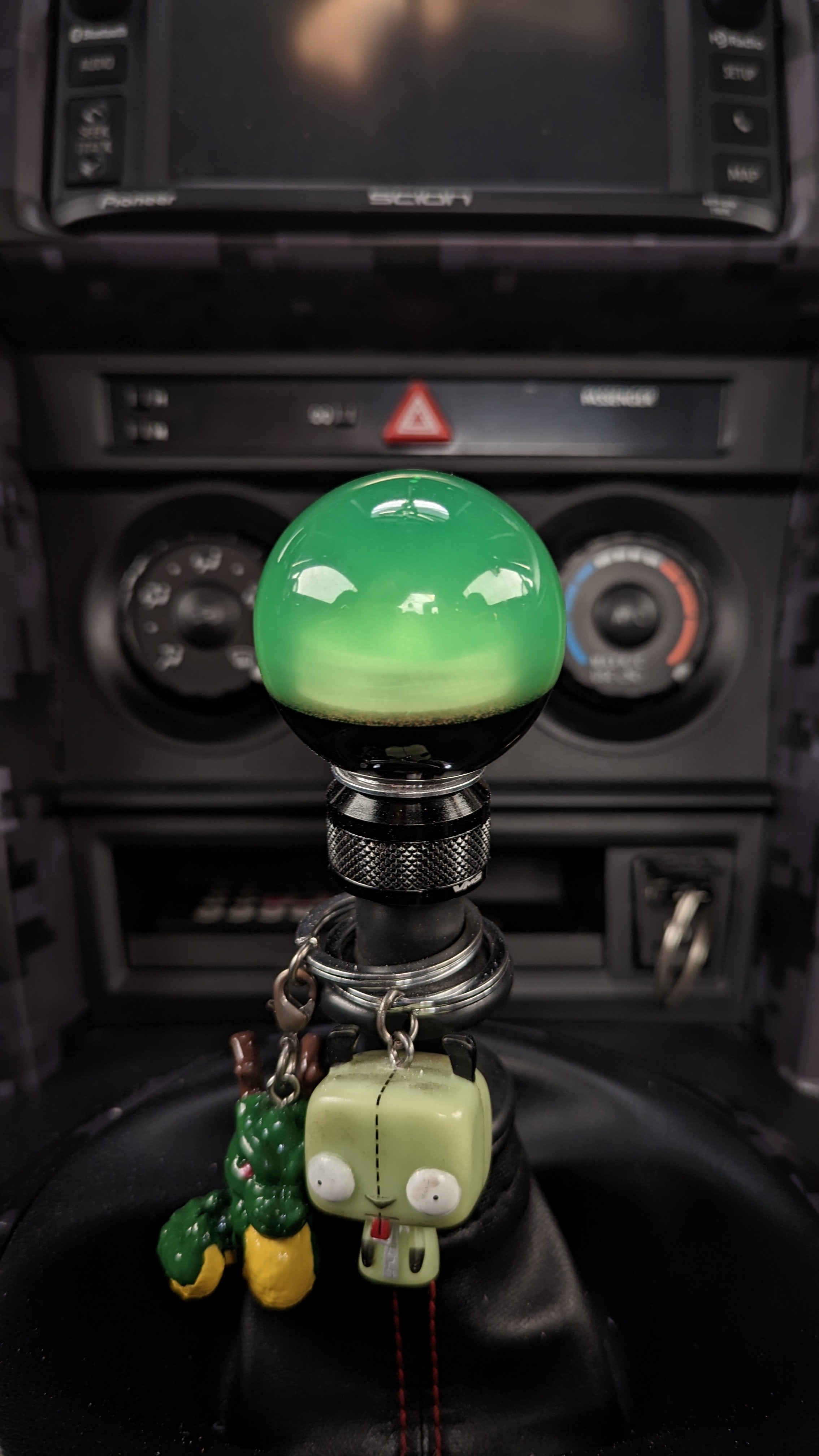 GITD Green/Opaque Black 2" Sphere