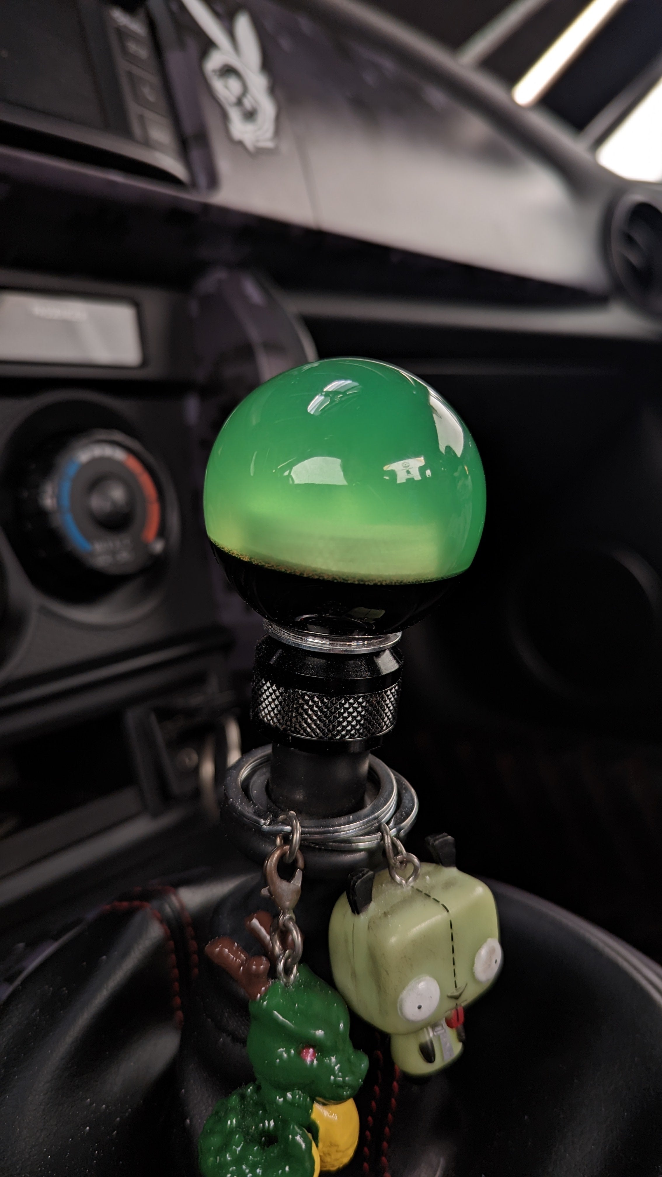 GITD Green/Opaque Black 2" Sphere