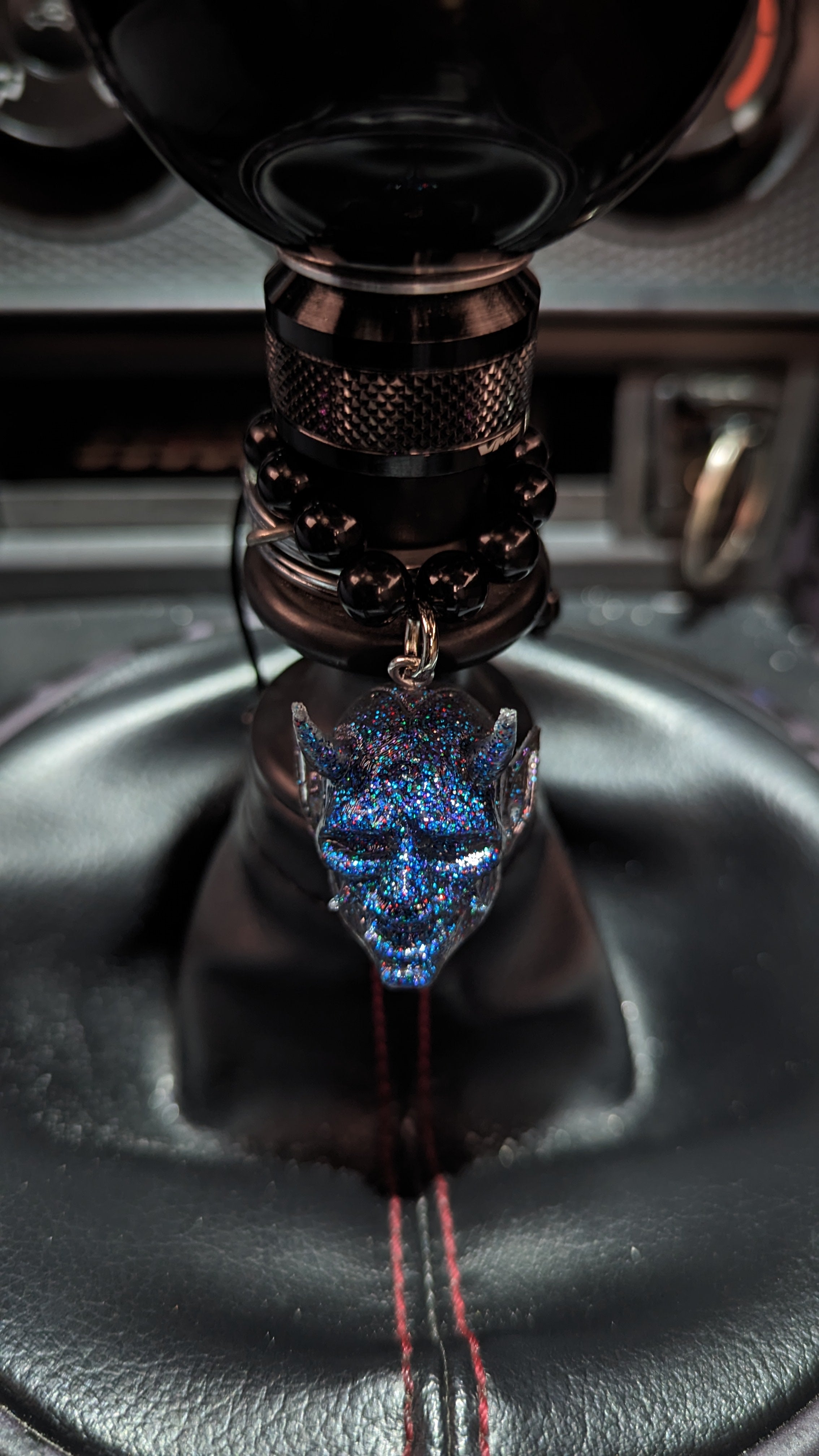 Cosmic Black Metallic Oni Charm