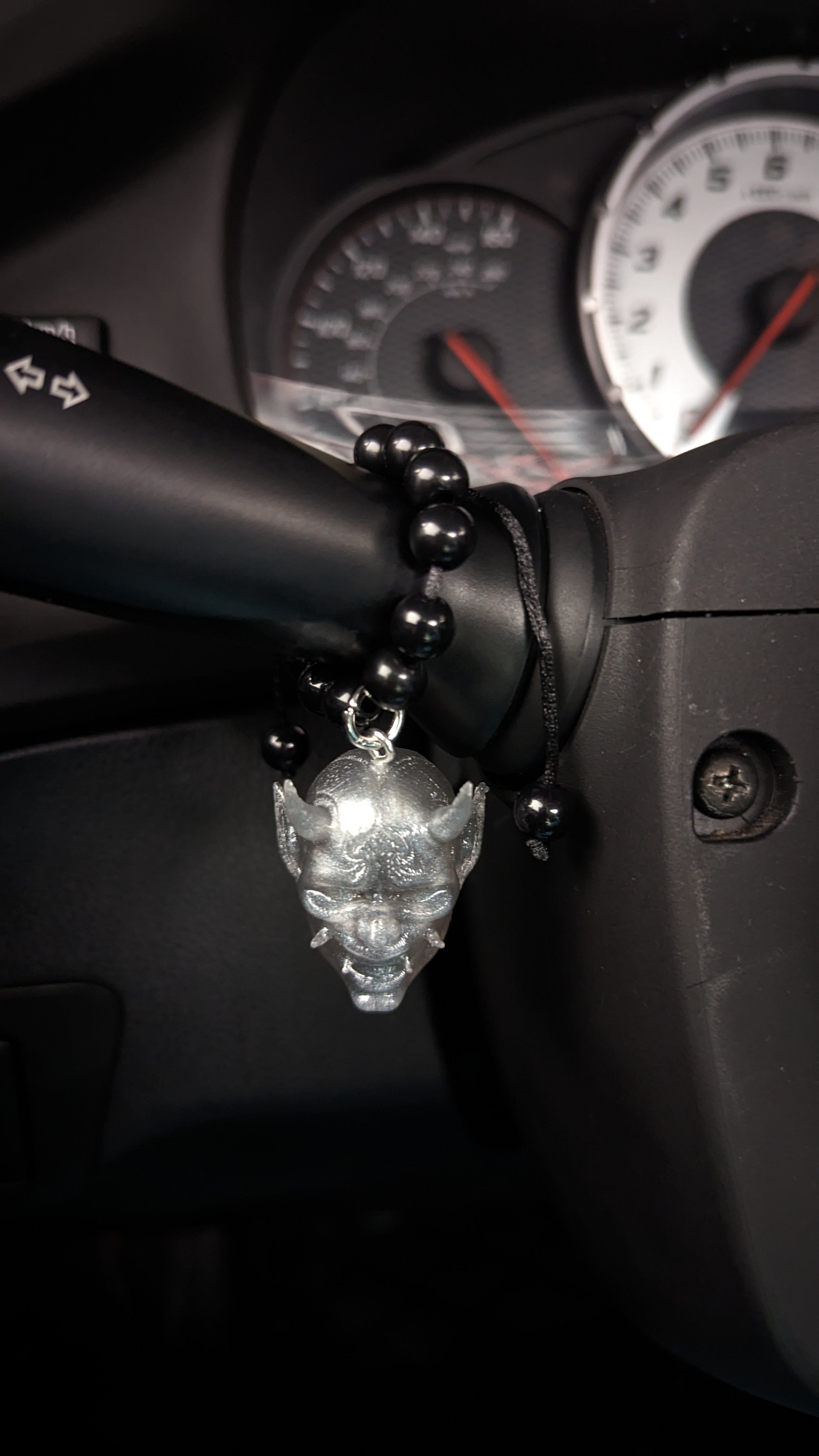 Gunmetal Oni Charm