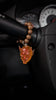 Transparent Orange/Red Metallic Oni Charm