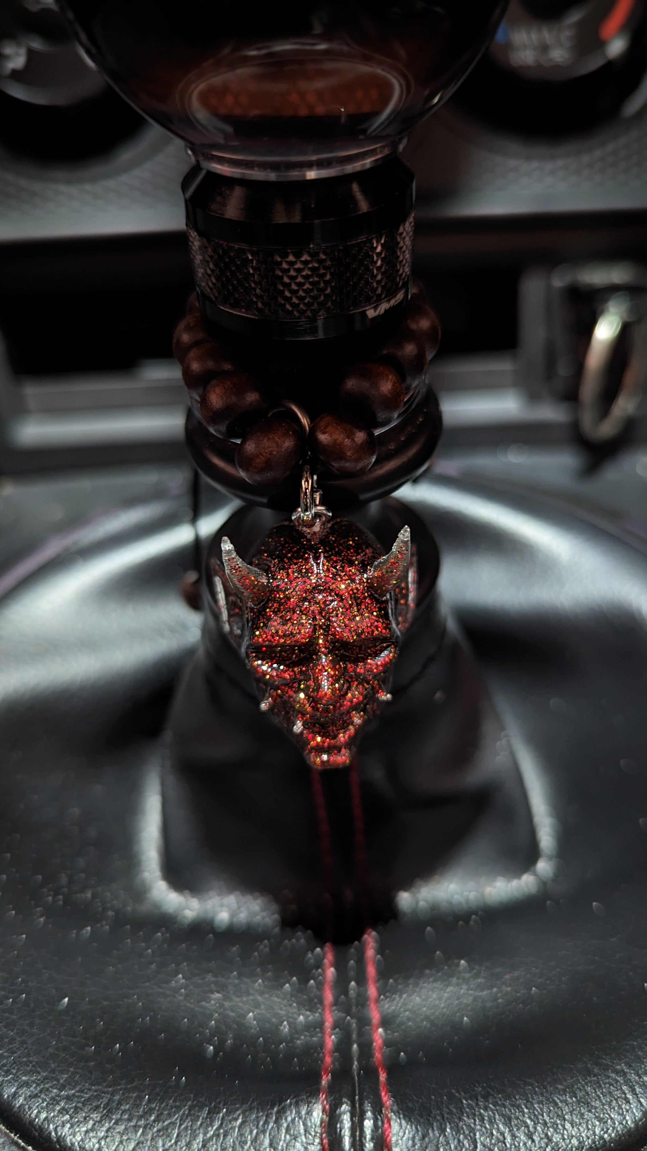 Black/Red/Gold Metallic Oni Charm