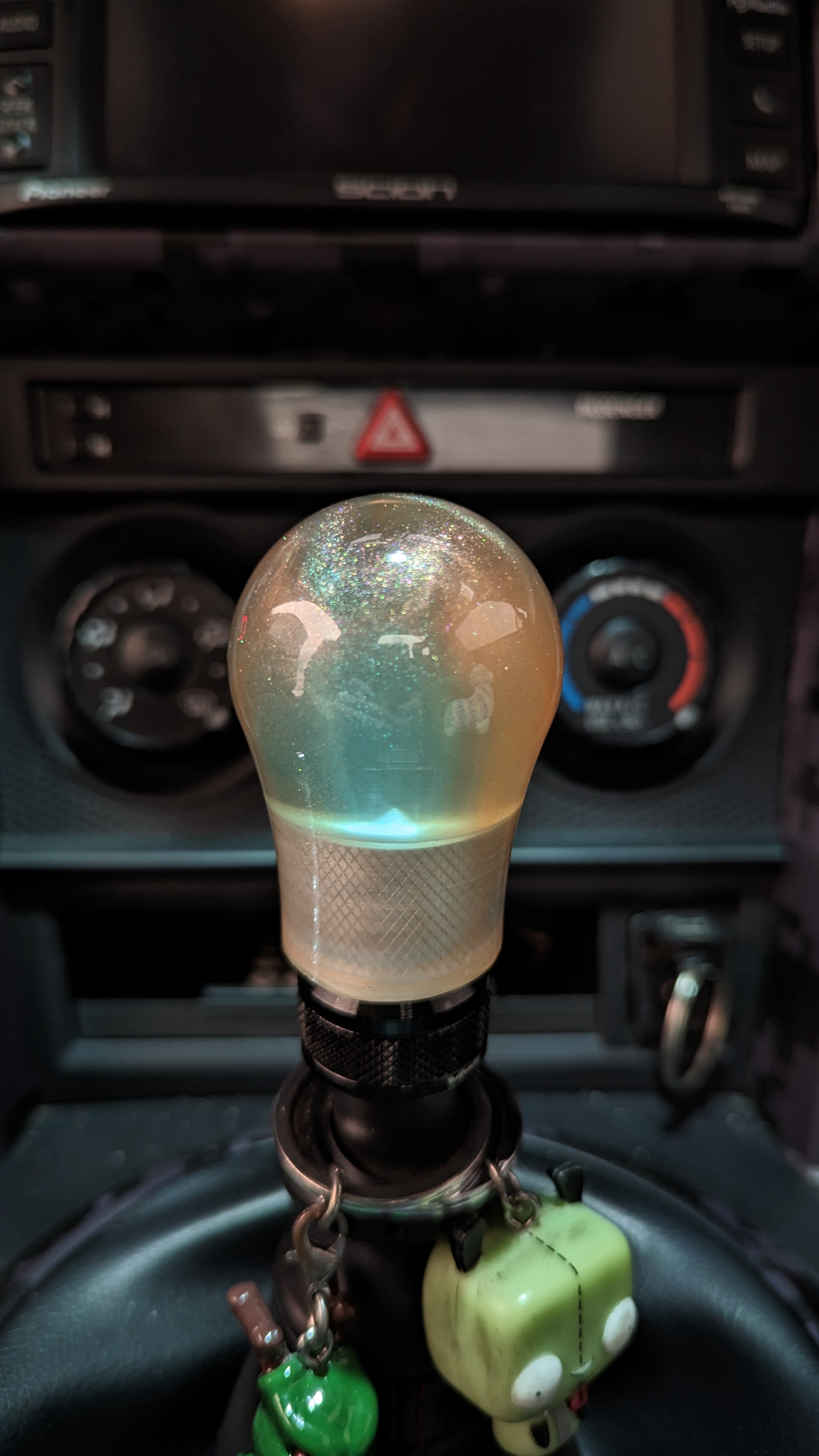 Transparent Copper/Green Metallic 2" Lightbulb